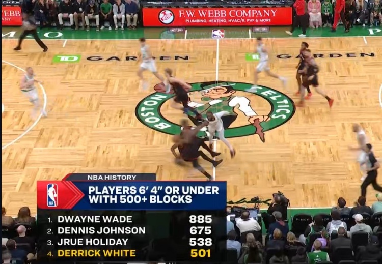 腾讯体育官网下载-继续攀登！德里克·怀特生涯已送501帽 排在6尺4以下盖帽榜第4位